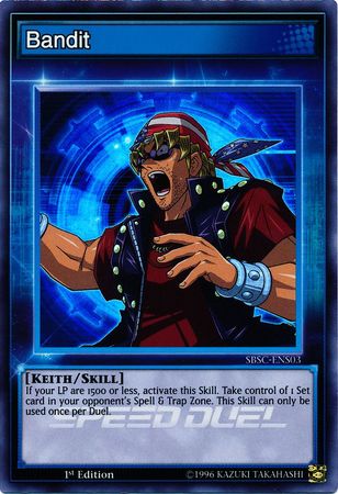 Bandit SBSC ENS03 Super Rare 1st Edition Bandit SBSC ENS03 Super Rare 1st Edition