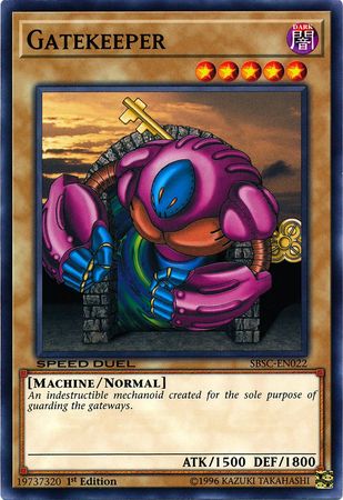 Gatekeeper SBSC EN022 Common 1st Edition Speed Duel Scars of Battle Singles Gatekeeper SBSC EN022 Common 1st Edition Speed Duel Scars of Battle Singles