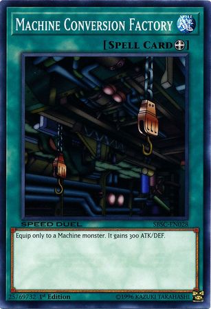 Machine Conversion Factory SBSC EN028 Common 1st Edition Speed Duel Scars of Battle Singles Machine Conversion Factory SBSC EN028 Common 1st Edition Speed Duel Scars of Battle Singles