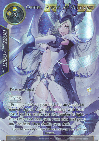 Ophiel Angel of Guidance NDR 014 Full Art Super Rare Ophiel Angel of Guidance NDR 014 Full Art Super Rare