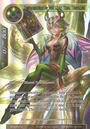 Reincarnation of Holy Tree Yggdrasil WOM 076 Full Art Super Rare Reincarnation of Holy Tree Yggdrasil WOM 076 Full Art Super Rare