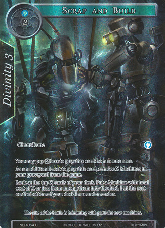 Scrap and Build NDR 051 Full Art Uncommon Force of Will New Dawn Rises Singles Scrap and Build NDR 051 Full Art Uncommon Force of Will New Dawn Rises Singles