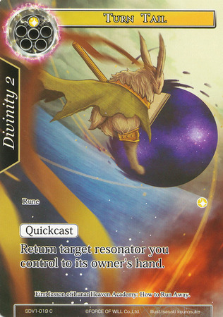 Turn Tail SDV1 019 Common Force of Will Starter Deck Singles Turn Tail SDV1 019 Common Force of Will Starter Deck Singles