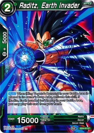 Raditz Earth Invader SD9 02 Starter Rare Universe 6 Assailants Expert Deck Raditz Earth Invader SD9 02 Starter Rare Universe 6 Assailants Expert Deck