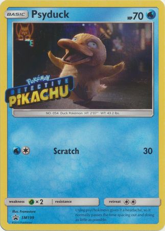 SEALED Pokemon Psyduck SM199 Snubbull SM200 Detective Pikachu Promo Card Lot 