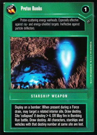 Proton Bombs Rare2 Dark Side Limited Star Wars Enhanced Starter and Anthology Singles Proton Bombs Rare2 Dark Side Limited Star Wars Enhanced Starter and Anthology Singles
