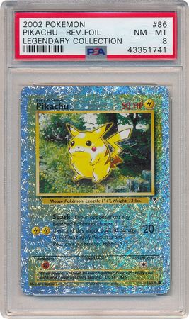 Pikachu 86 110 PSA NM MT 8 Common Reverse Holo Legendary Collection 1741 Legendary Collection Reverse Holo Singles Pikachu 86 110 PSA NM MT 8 Common Reverse Holo Legendary Collection 1741 Legendary Collection Reverse Holo Singles