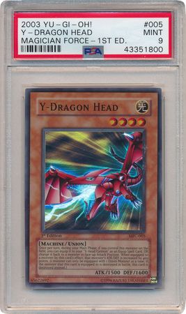 Y Dragon Head MFC 005 PSA Mint 9 Super Rare 1st Edition MFC 1800 Magician s Force MFC Singles Y Dragon Head MFC 005 PSA Mint 9 Super Rare 1st Edition MFC 1800 Magician s Force MFC Singles