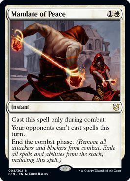 Mandate of Peace 004 302 Commander 2019 Singles