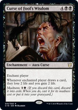 Curse of Fool s Wisdom 016 302 Commander 2019 Singles Curse of Fool s Wisdom 016 302 Commander 2019 Singles