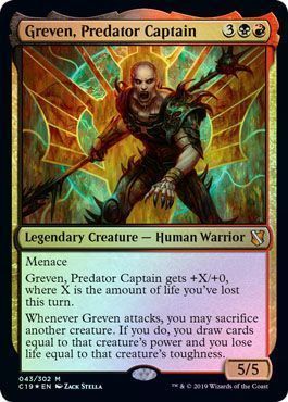 Greven Predator Captain 043 302 Foil Commander 2019 Singles Greven Predator Captain 043 302 Foil Commander 2019 Singles