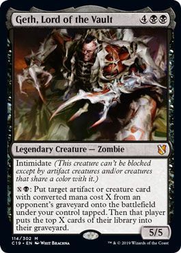 Geth Lord of the Vault 114 302 Commander 2019 Singles Geth Lord of the Vault 114 302 Commander 2019 Singles