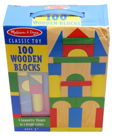 melissa and doug 100 wooden blocks