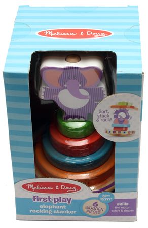 melissa and doug elephant rocking stacker