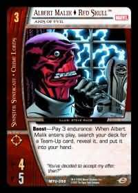 Albert Malik Red Skull Axis of Evil MTU 088 Common Vs System Marvel Team Up Albert Malik Red Skull Axis of Evil MTU 088 Common Vs System Marvel Team Up