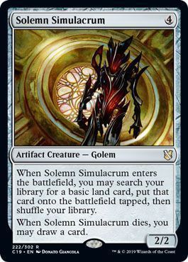 Solemn Simulacrum 222 302 Commander 2019 Singles Solemn Simulacrum 222 302 Commander 2019 Singles