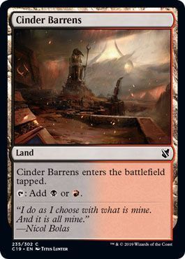 Cinder Barrens 235 302 Commander 2019 Singles Cinder Barrens 235 302 Commander 2019 Singles