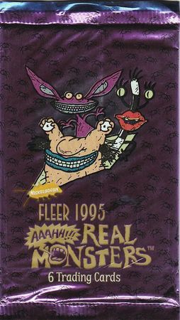 Aaahh Real Monsters Booster Pack Fleer 1995 Fleer Aaahh Real Monsters Booster Pack Fleer 1995 Fleer
