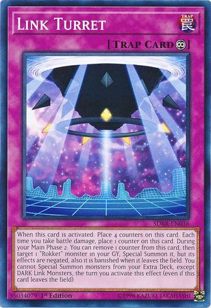 Link Turret SDRR EN036 Common 1st Edition Rokket Revolt Singles Link Turret SDRR EN036 Common 1st Edition Rokket Revolt Singles
