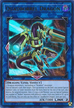Quadborrel Dragon SDRR EN043 Ultra Rare 1st Edition Rokket Revolt Singles Quadborrel Dragon SDRR EN043 Ultra Rare 1st Edition Rokket Revolt Singles