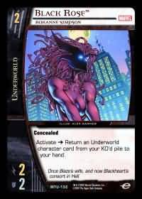 Black Rose Roxanne Simpson MTU 132 Uncommon Vs System Marvel Team Up Black Rose Roxanne Simpson MTU 132 Uncommon Vs System Marvel Team Up
