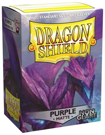 Dragon Shield Matte Purple Non Glare 100ct Standard Sized Sleeves AT 11809 Sleeves Dragon Shield Matte Purple Non Glare 100ct Standard Sized Sleeves AT 11809 Sleeves