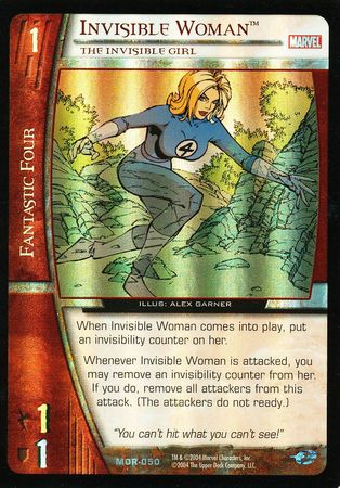 Invisible Woman The Invisible Girl MOR 050 Uncommon Foil Invisible Woman The Invisible Girl MOR 050 Uncommon Foil