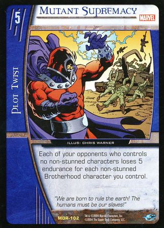 Mutant Supermacy MOR 102 Rare Vs System Marvel Origins Mutant Supermacy MOR 102 Rare Vs System Marvel Origins
