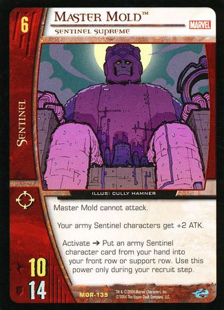 Master Mold Sentinel Supreme MOR 139 Rare Master Mold Sentinel Supreme MOR 139 Rare