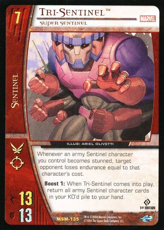 Tri Sentinel Super Sentine l MSM 135 Rare 1st Edition Tri Sentinel Super Sentine l MSM 135 Rare 1st Edition
