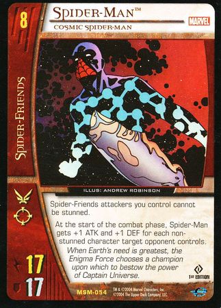 Kingpin 2004 VS System Marvel Web of Spider-Man Booster Pack - 1st Edition #MSM-080 Base TCG Card 
