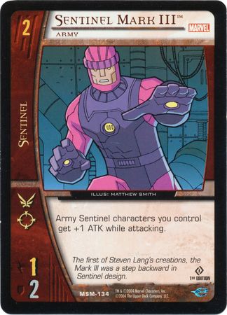 Sentinel Mark III Army MSM 134 Common 1st Edition Sentinel Mark III Army MSM 134 Common 1st Edition