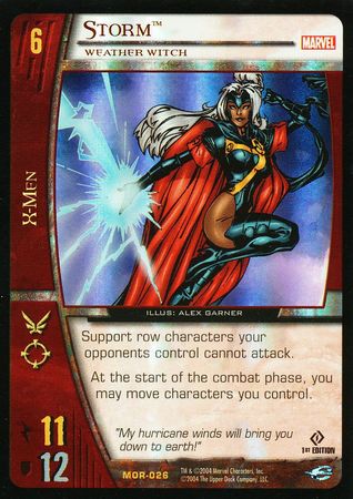 Storm Weather Witch MOR 026 Rare 1st Edition Foil Vs System Marvel Origins Storm Weather Witch MOR 026 Rare 1st Edition Foil Vs System Marvel Origins