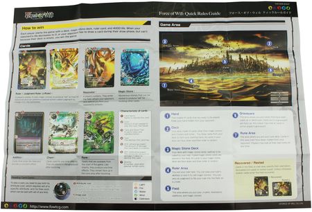 Force of Will Quick Rules Guide Force of Will CCG Singles Sealed Product Force of Will Quick Rules Guide Force of Will CCG Singles Sealed Product