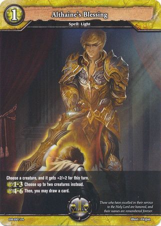 Althaine s Blessing DB DD 04 Yellow Demo Deck DB DD Althaine s Blessing DB DD 04 Yellow Demo Deck DB DD