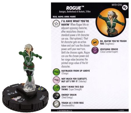 ROGUE M19--014 X-Men Empowered Marvel Heroclix Monthly OP LE 