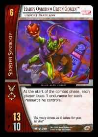 Harry Osborn Green Goblin Unfortunate Son MTU 099 Common Vs System Marvel Team Up Harry Osborn Green Goblin Unfortunate Son MTU 099 Common Vs System Marvel Team Up