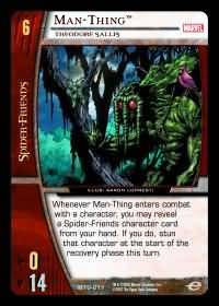 Man Thing Theodore Sallis MTU 011 Uncommon Vs System Marvel Team Up Man Thing Theodore Sallis MTU 011 Uncommon Vs System Marvel Team Up