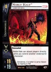 Noble Kale Lord of Hell MTU 149 Rare Vs System Marvel Team Up Noble Kale Lord of Hell MTU 149 Rare Vs System Marvel Team Up