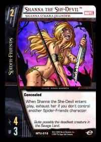 Shanna the She Devil Shanna O Hara Plunder MTU 018 Common Vs System Marvel Team Up Shanna the She Devil Shanna O Hara Plunder MTU 018 Common Vs System Marvel Team Up