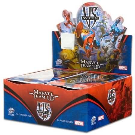 Marvel Team Up Booster Box 24 Packs VS System UDE Vs System Sealed Product Marvel Team Up Booster Box 24 Packs VS System UDE Vs System Sealed Product