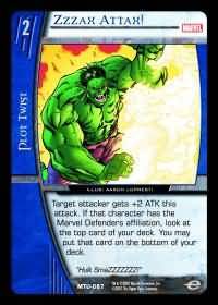 Zzzax Attax MTU 087 Common Vs System Marvel Team Up Zzzax Attax MTU 087 Common Vs System Marvel Team Up