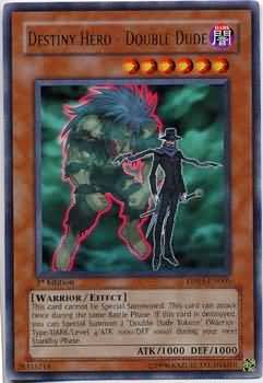 Destiny Hero Double Dude DP05 EN005 Rare 1st Edition Destiny Hero Double Dude DP05 EN005 Rare 1st Edition