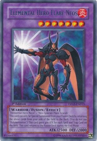 Elemental Hero Flare Neos - DP03-EN013 - Rare 1st Edition