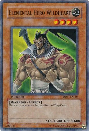 Elemental Hero Wildheart DP03 EN003 Common 1st Edition Elemental Hero Wildheart DP03 EN003 Common 1st Edition