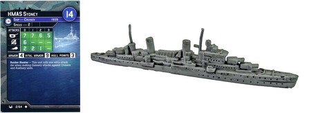 02 HMAS Sydney War at Sea Axis Allies Miniatures Uncommon 02 HMAS Sydney War at Sea Axis Allies Miniatures Uncommon