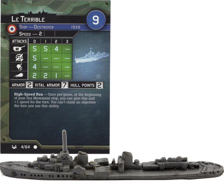 Flank Speed T27 #26 War at Sea miniature Axis Allies Naval Battles