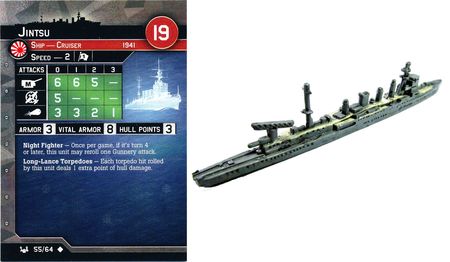 55 Jintsu War at Sea Axis Allies Miniatures Uncommon Axis Allies War at Sea Base Set 55 Jintsu War at Sea Axis Allies Miniatures Uncommon Axis Allies War at Sea Base Set