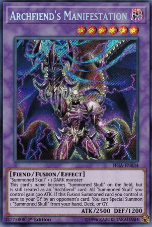 Archfiend's Manifestation - Yugioh | TrollAndToad