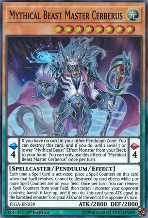 Mythical Beast Master Cerberus FIGA EN059 Super Rare 1st Edition Mythical Beast Master Cerberus FIGA EN059 Super Rare 1st Edition